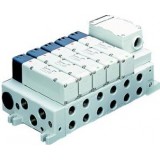 SMC solenoid valve 4 & 5 Port VQ VV5Q41-T, 4000 Series, Base Mounted Manifold, Plug-in, Terminal Box